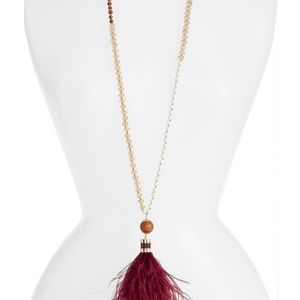 NWOT Kate Spade Swing Time Tassel Necklace